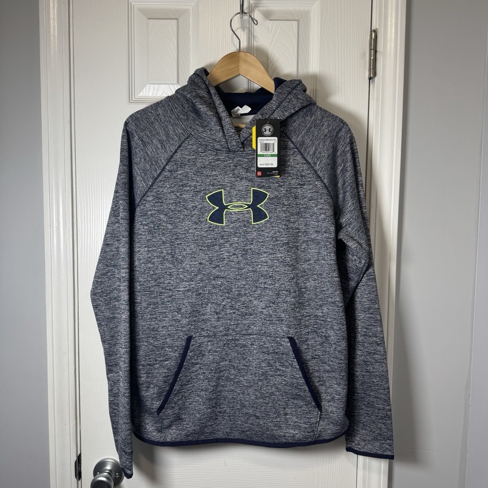 Under Armour Storm 1 Hoodie Women's Large Navy &‎ Grey Marled NWT